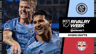 New York City FC vs New York Red Bulls  Hudson River Derby  Full Match Highlights  May 18 2024 [upl. by Julianne]