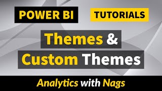 Themes amp Custom Themes in Power BI Tutorial 4250 [upl. by Niraa]