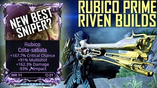 Warframe RUBICO PRIME RIVEN MODDED BUILDS [upl. by Leachim]