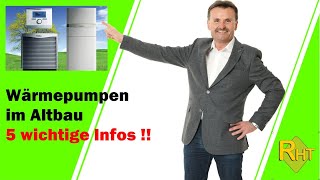 5 wichtige Infos zu Wärmepumpen in Bestandsgebäuden [upl. by Goldsworthy]