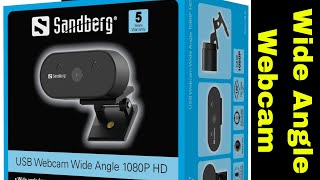 Sandberg USB Webcam Wide Angle 1080P HD Review [upl. by Temp]