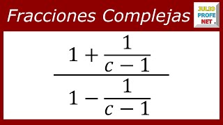 Fracciones complejas  Ej 1 [upl. by Leodora]