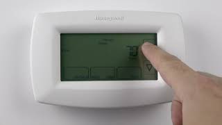 RTH7600D 7Day Programmable Honeywell Home Thermostat  How to Program Schedules [upl. by Yhtimit232]