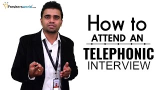 HOW TO ATTEND A TELEPHONIC INTERVIEW FOR FRESHERS  INTERVIEW TIPS [upl. by Melac]