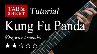 Oogway Ascends Kung Fu Panda  Guitar Lesson  TAB [upl. by Valerie65]