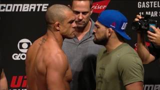 Fight Night Fortaleza Belfort vs Gastelum  Weighin Faceoff [upl. by Novi]