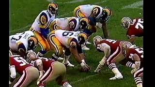 Los Angeles Rams vs San Francisco 49ers 1990 2nd Half Week 12 [upl. by Eeldivad]