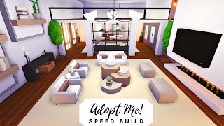 Party House  Modern Rosy Home Speed Build Part 1 🌹 Roblox Adopt Me [upl. by Aruat256]