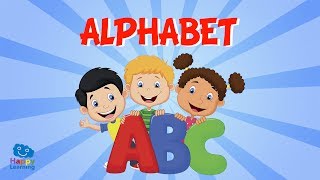 The Alphabet  We learn English by singing Songs for children [upl. by Aronoff653]