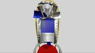 2 Stroke Engine Animation [upl. by Simara]