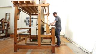 A Jacquard loom in action [upl. by Nilde]