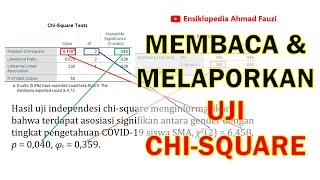 Cara Membaca dan Melaporkan Hasil Analisis Chi Square Output SPSS amp Hitungan Manual [upl. by Nathalia]