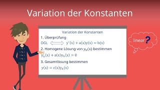 Variation der Konstanten  Differentialgleichung erster Ordnung lösen [upl. by Gayle]