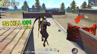 2 AWM Total 32 Kill Ajjubhai Squad Gameplay with Amitbhai Romeo and Jontybhai  Garena Free Fire [upl. by Kcirdek]