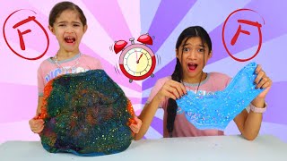 I FIX amp GRADE MY SISTERS SLIME CHALLENGE [upl. by Ynnattirb]