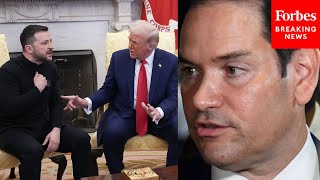 You Dont See All The Things That Led Up To This Rubio Defends Trump After Clash With Zelensky [upl. by Uthrop]