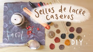 DIY  SELLOS Y LACRE CASEROS  f a c i l 🌸 [upl. by Yolanthe]