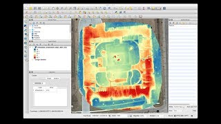 Loading a drone thermal map into QGIS [upl. by Loar]