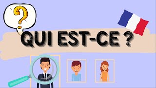 Qui estce   Guessing game in French  Learn To French [upl. by Colt983]