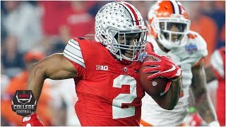 JK Dobbins breaks Buckeyes singleseason rushing record vs Clemson  College Football Highlights [upl. by Jacobsen]