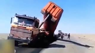 Top 50 Most Epic Truck Tipping Over Moments [upl. by Blunk]