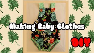 1 DIY How to Make Baby Romper Cutting and Stitching for Baby 12 to 18 Months Old [upl. by Enortna]