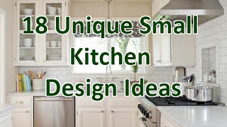 18 Unique Small Kitchen Design Ideas  DecoNatic [upl. by Jer]