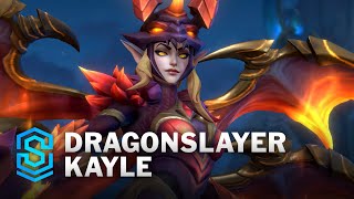 Dragonslayer Kayle Wild Rift Skin Spotlight [upl. by Limhaj]