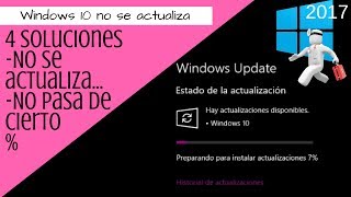 Windows 10 no se actualiza se queda en 0  4 Soluciones [upl. by Mendez]