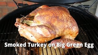 Smoked Turkey on Big Green Egg  How To Smoke A Turkey BGE with Malcom Reed HowToBBQRight [upl. by Nannette]