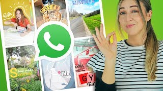 WhatsApp Status  10 Creative Ideas  Using ONLY The App [upl. by Eurydice]