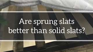 Slatted Bed Bases Are sprung slats better than solid slat bases [upl. by Ahsal]