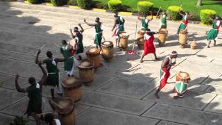 Abatimbo Drummers from Burundi performing at AICC Convention Center in Arusha Tanzania  20110701 [upl. by Uhej659]