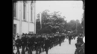 Newly Discovered 1897 Film of a Cadets in Aarau Switzerland 4K [upl. by Franci]