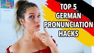 5 MUST KNOW GERMAN PRONUNCIATION HACKS [upl. by Nilkoorb73]