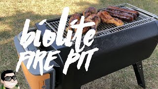 BioLite FirePit Review amp Grilling Food [upl. by Nwahsir]