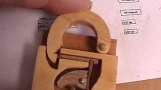 How To Make a Wooden Lock [upl. by Foulk125]