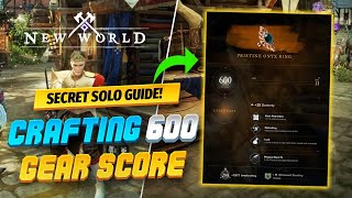 New World Easy Way To Craft MAX Gear Score 600 Items  Legendary [upl. by Ehrman634]