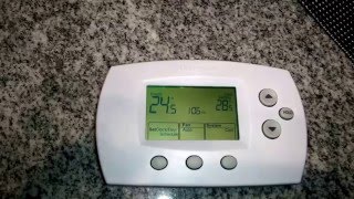 HOW TO Change ADVANCED SETTINGS For HoneyWell Thermostat TH6000 series [upl. by Crocker700]