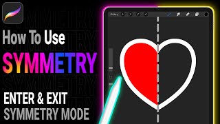 How To Use Symmetry In Procreate  Enter And Exit Symmetry Mode  Procreate Tutorial For Beginners [upl. by Garceau]