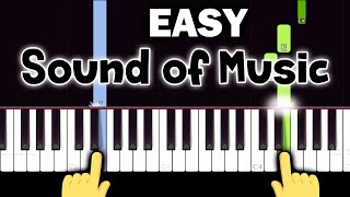 The Sound of Music  Edelweiss  EASY Piano tutorial [upl. by Alegnatal621]