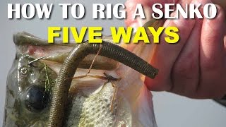 How To Rig A Senko 5 Ways  Bass Fishing Tips [upl. by Suzan]