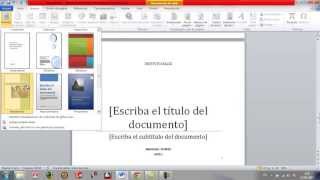 Como hacer presentacion en word [upl. by Meggs]