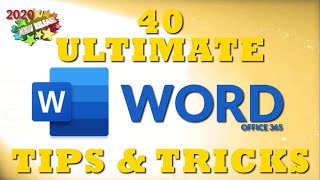 40 Ultimate Word Tips and Tricks for 2020 [upl. by Saber]