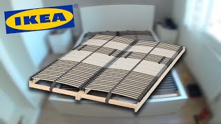 IKEA Assembling LEIRSUND  Montage Sommier [upl. by Oringas]