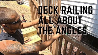 Deck Railing obtuse angles tips tricks [upl. by Carder]