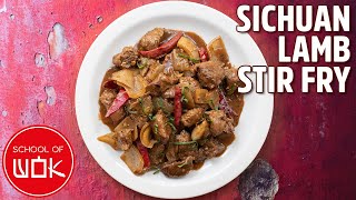 Delicious Sichuan Cumin Lamb Stir Fry Recipe [upl. by Keeley]