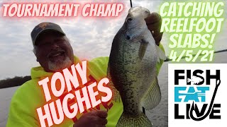 How to catch Crappie at Reelfoot Lake with Tony Hughes Fish Eat Live [upl. by Boycie]