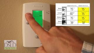 Thermostat Programming  Honeywell® Pro2000 [upl. by Kurth]