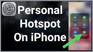 How To Set Up Personal Hotspot On iPhone 12 [upl. by Eiveneg]